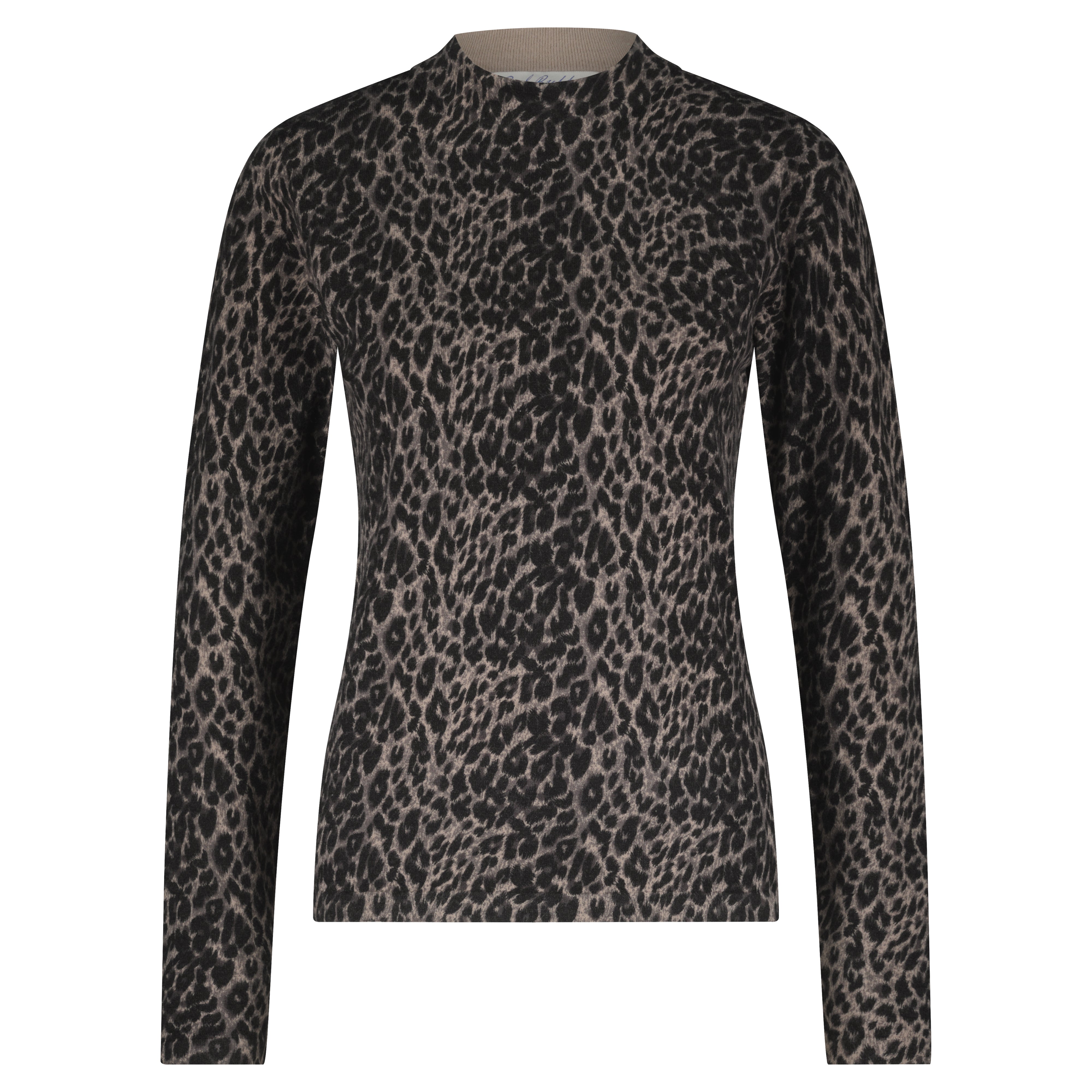 Red Button - Sweet Animal Print Top - Black