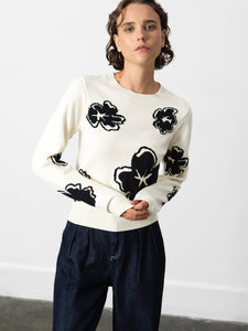 French Connection - Paislee Floral Jacquard Jumper