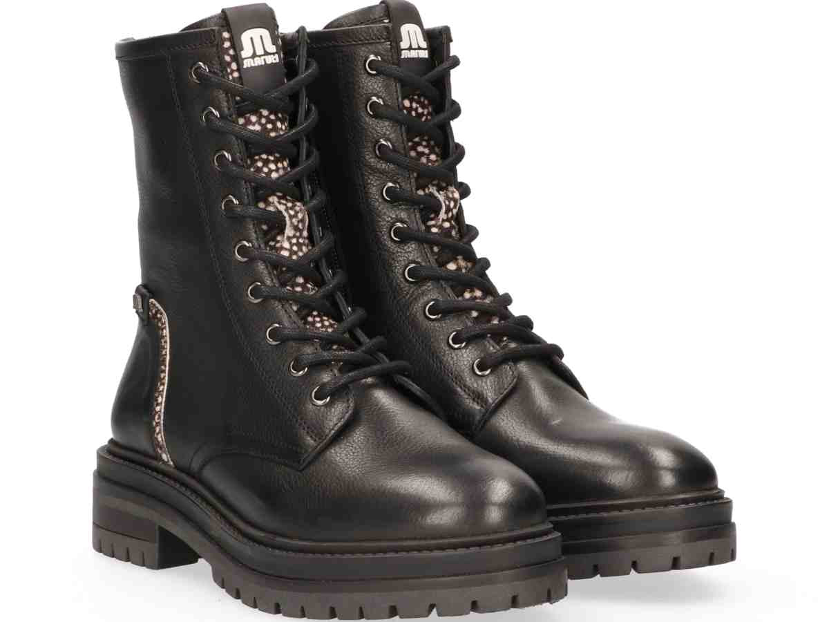 Maruti Bonnie Lace-up Boot - Black