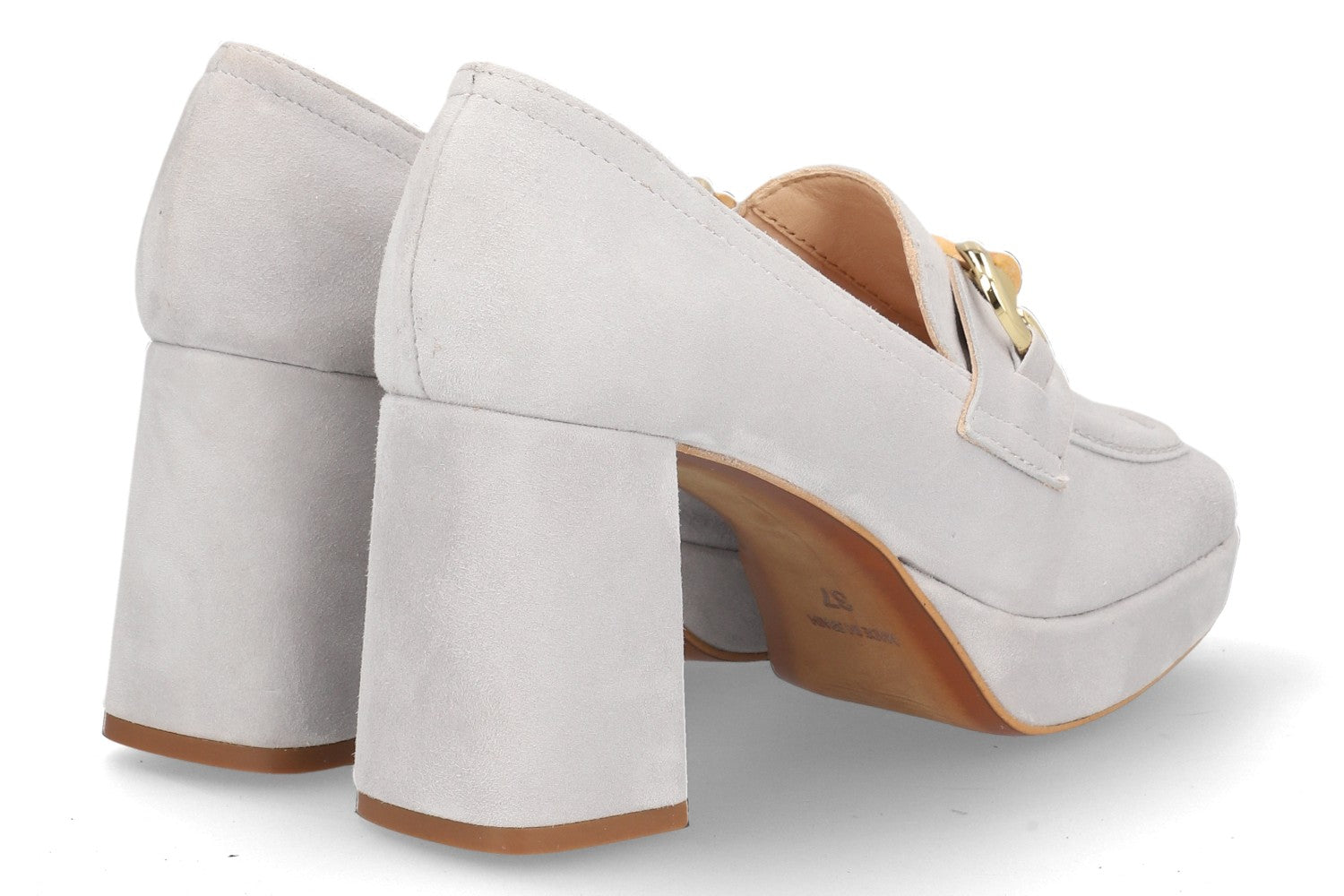 Alpe 5042 Heeled Loafer - Dove