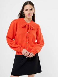 French Connection - Varli Long Sleeve Tie Neck Cardigan