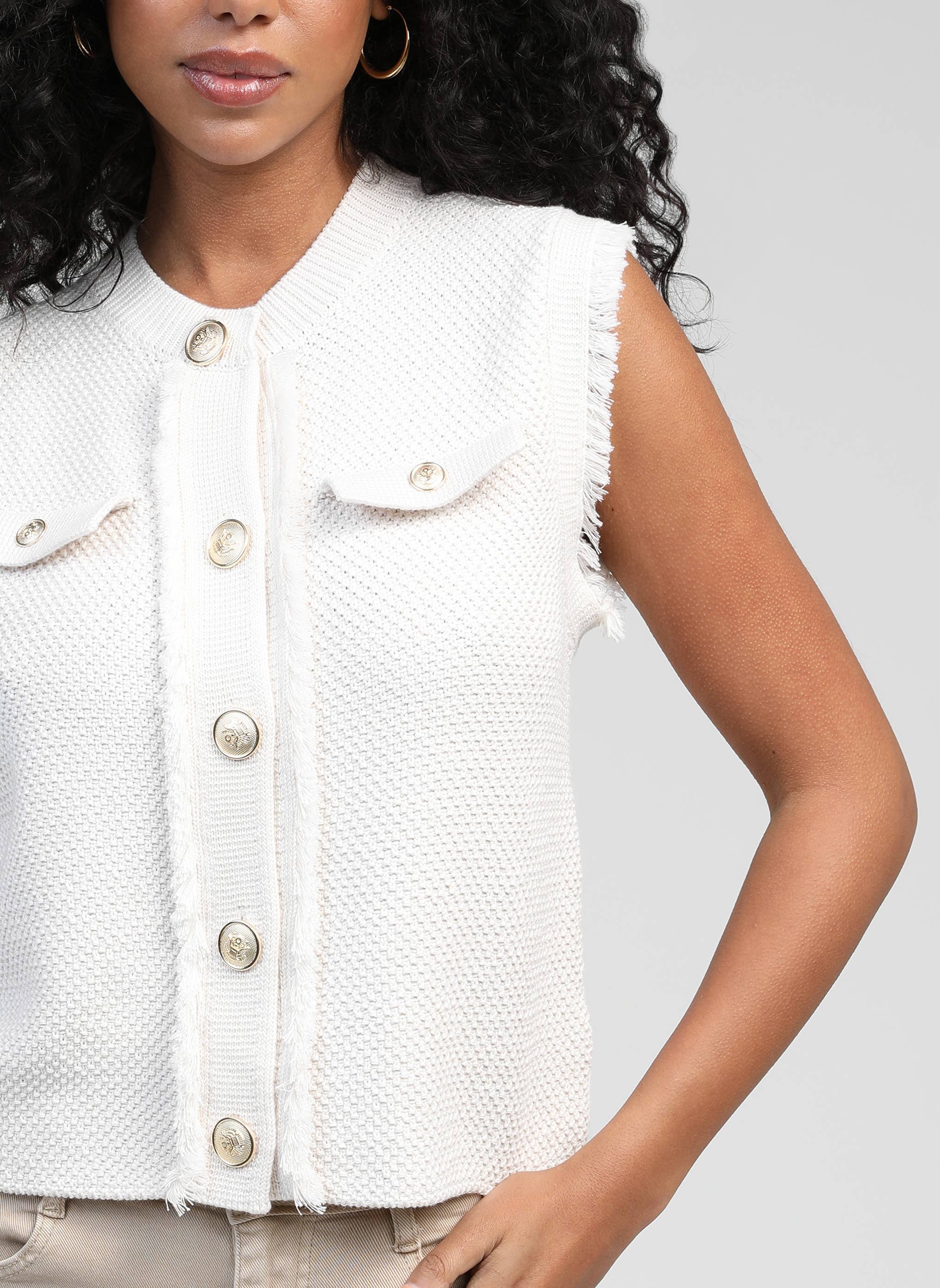 An'ge - Levayani Sleeveless Cardigan