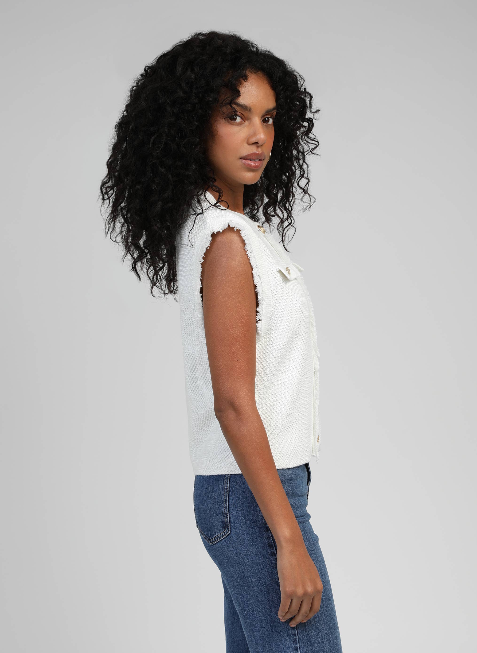 An'ge - Levayani Sleeveless Cardigan