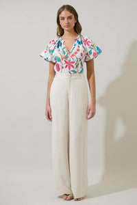 SL - Izzie Floral Macy Ruffle Top