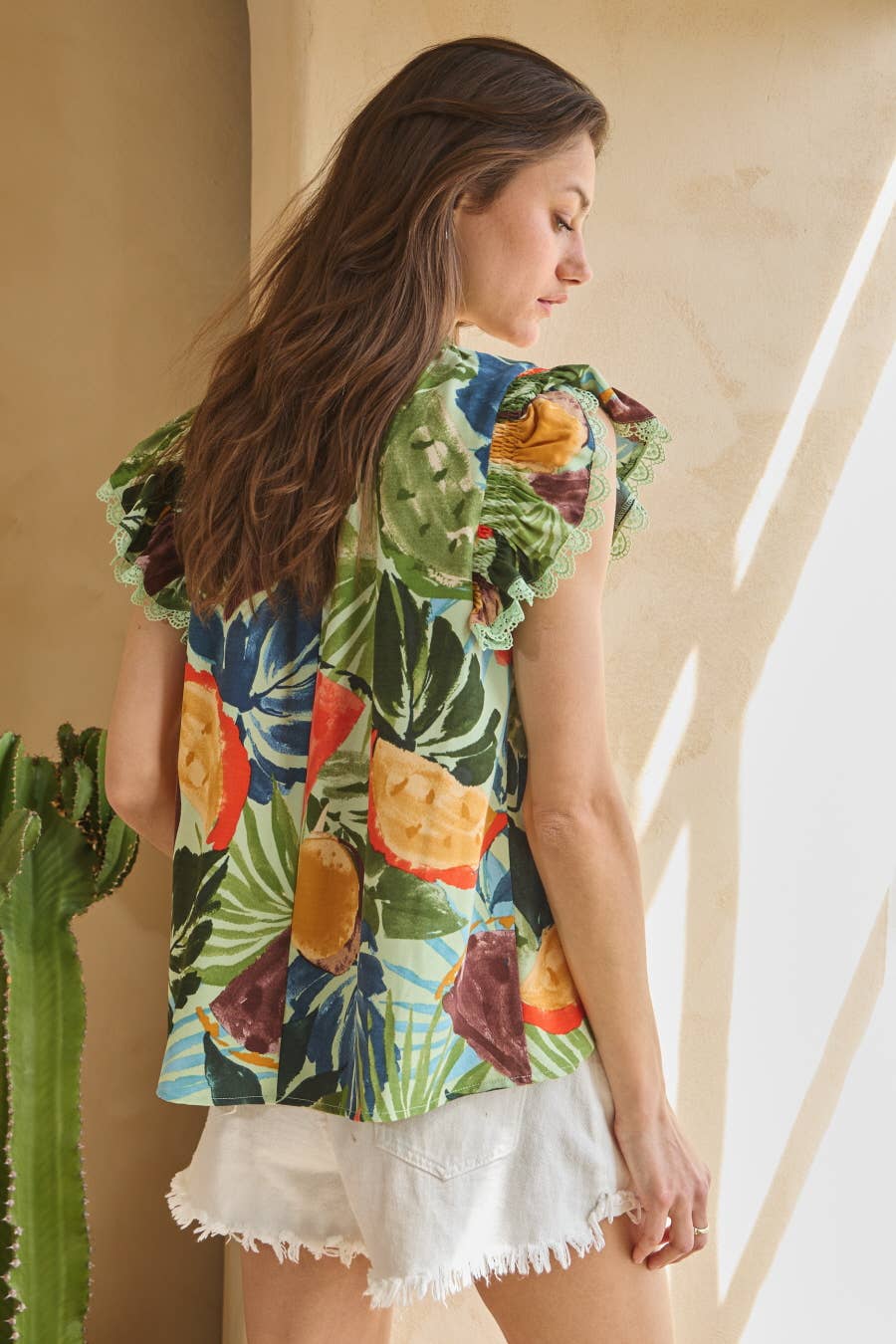 Oddi - Tropical Printed Blouse