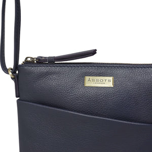 Assots London - Linby Pebble Grain Leather Crossbody Bag