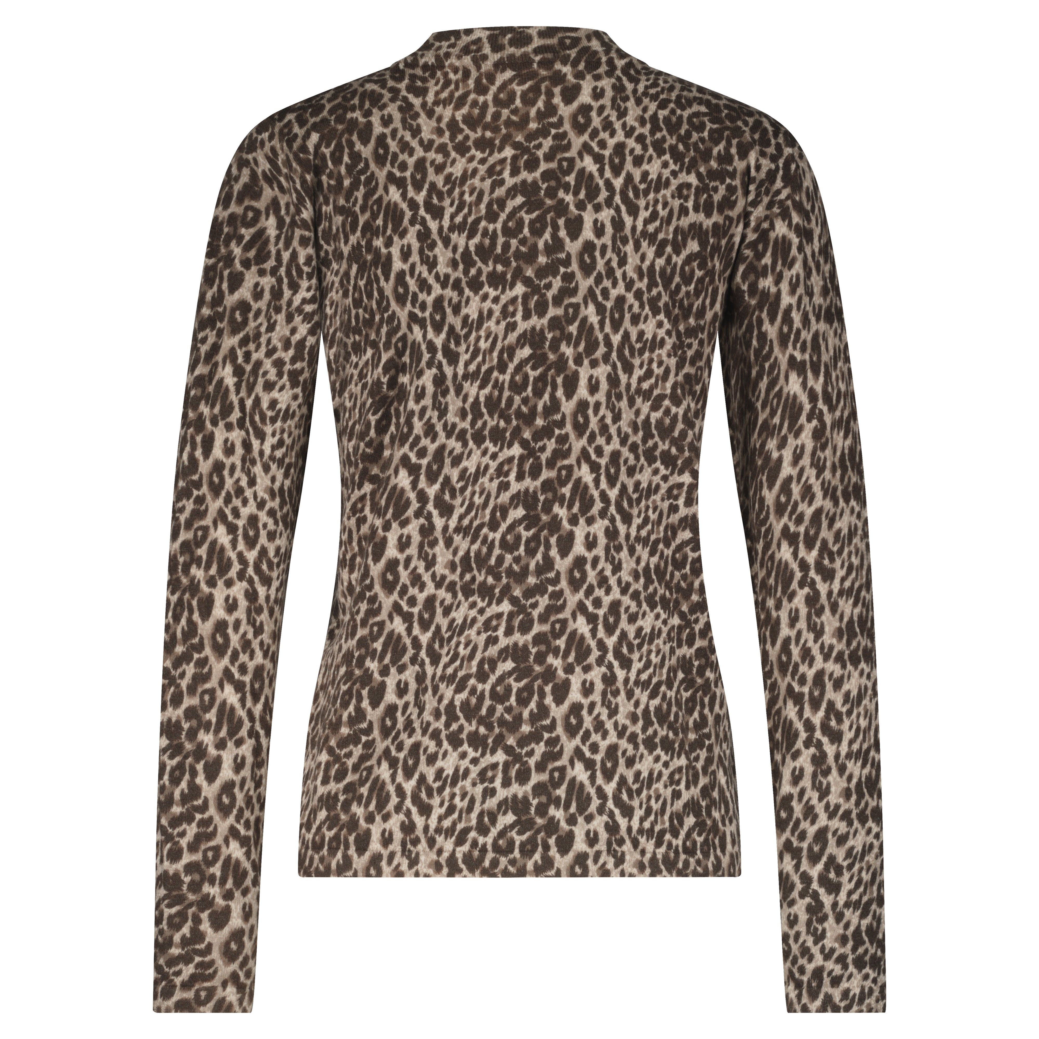 Red Button - Sweet Animal Print Top - Brown