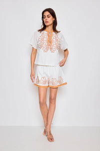 Bohm Embroidered Cotton Blouse