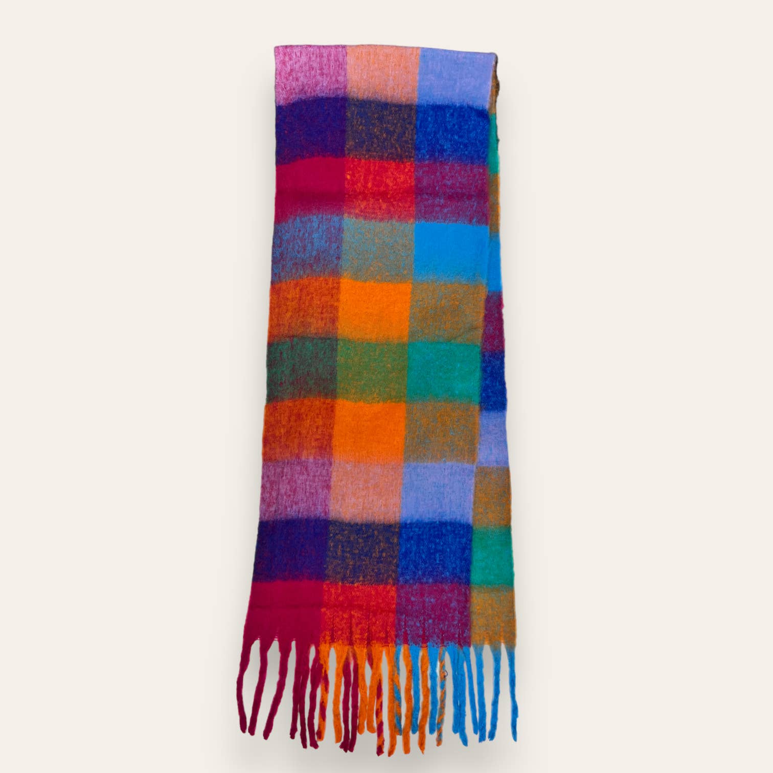 London Scarves - Soft check blanket scarf - Festive