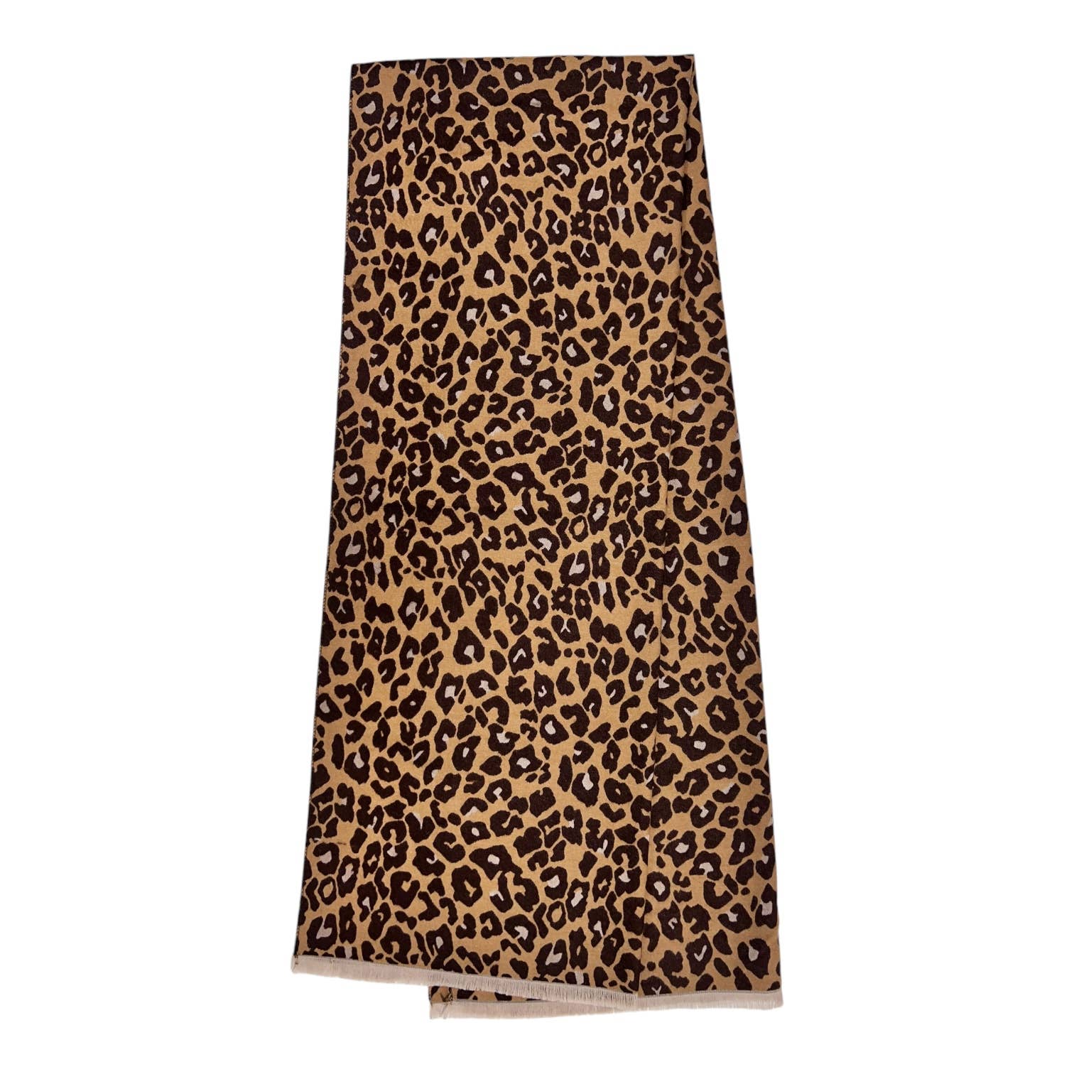 London Scarves - Leopard print winter scarf - Brown Black