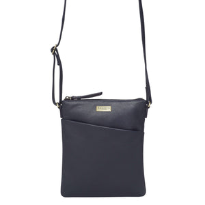 Assots London - Linby Pebble Grain Leather Crossbody Bag