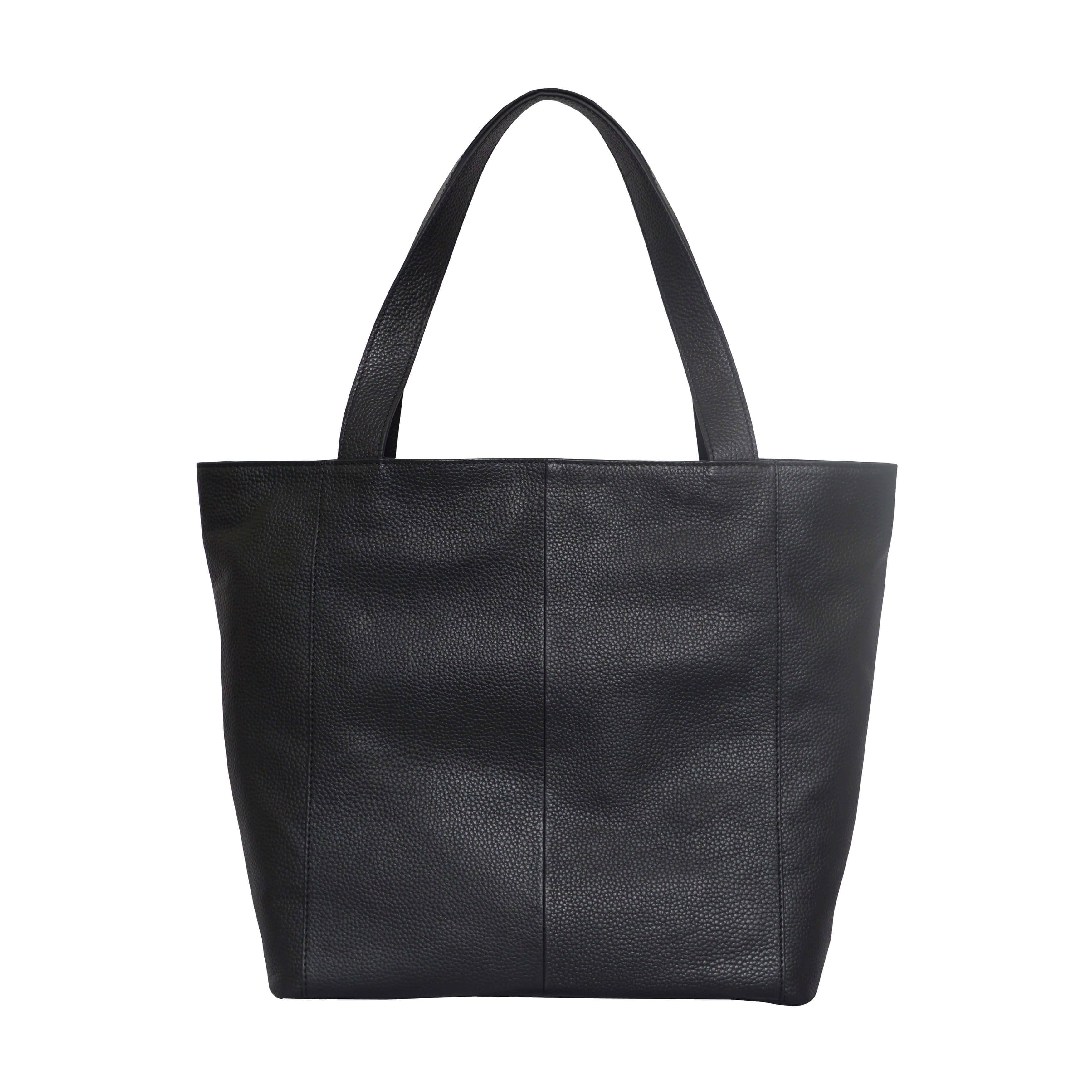 Assots London - Corder Leather Oversized Tote Bag - Black