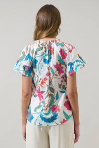 SL - Izzie Floral Macy Ruffle Top