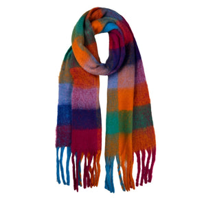 London Scarves - Soft check blanket scarf - Festive