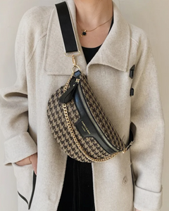 Geometric Bum Bag - Black