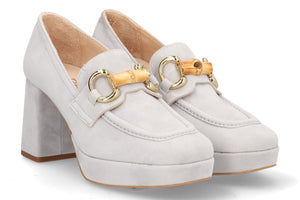 Alpe 5042 Heeled Loafer - Dove