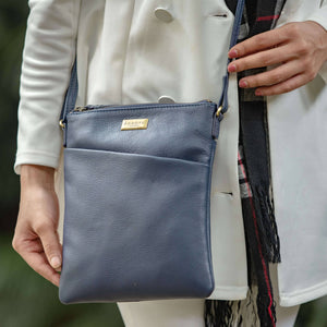 Assots London - Linby Pebble Grain Leather Crossbody Bag