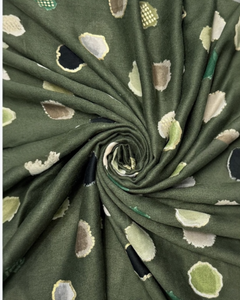 Foiled Polka Dot Scarf - Green