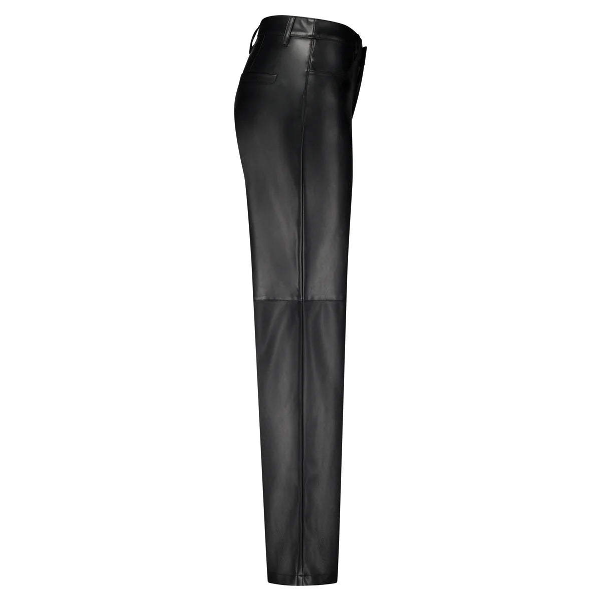 Red Button - Colette Faux Leather Trousers - Black
