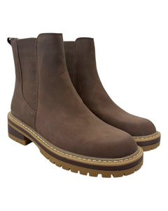 Chunky Sole Chelsea Boot - Brown