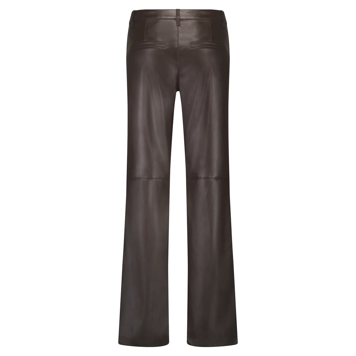 Red Button - Colette Faux Leather Trousers - Brown