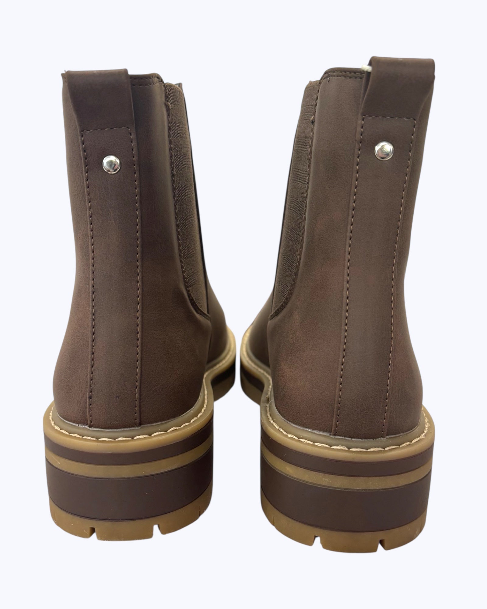 Chunky Sole Chelsea Boot - Brown