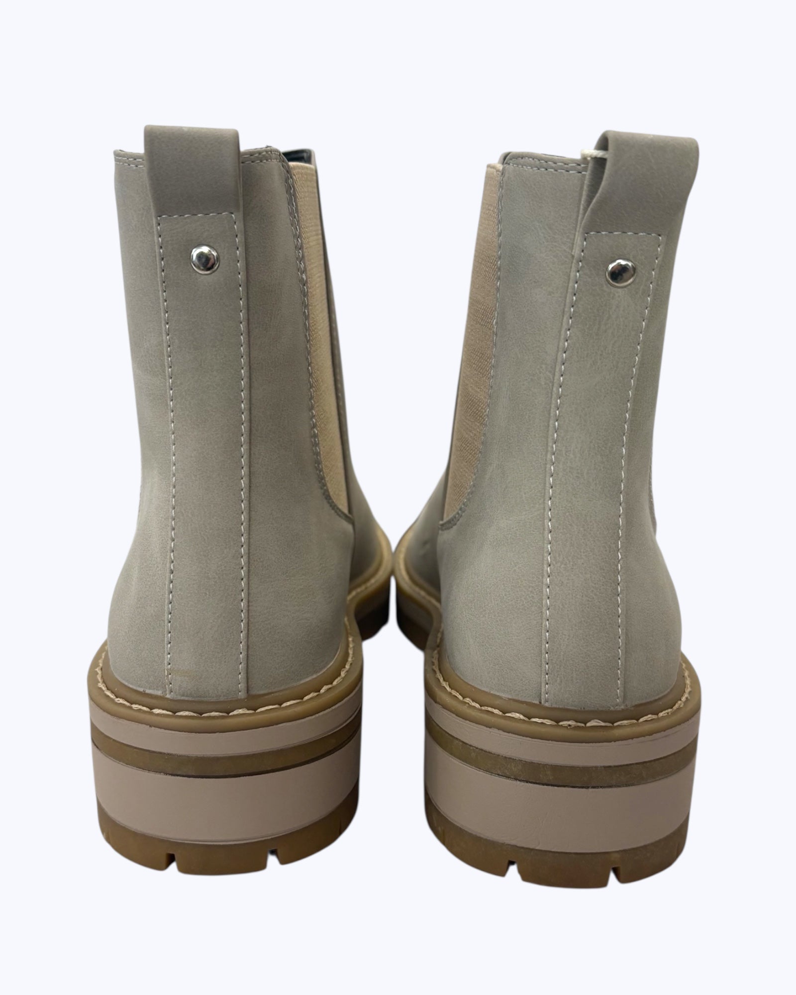 Chunky Sole Chelsea Boot - Stone