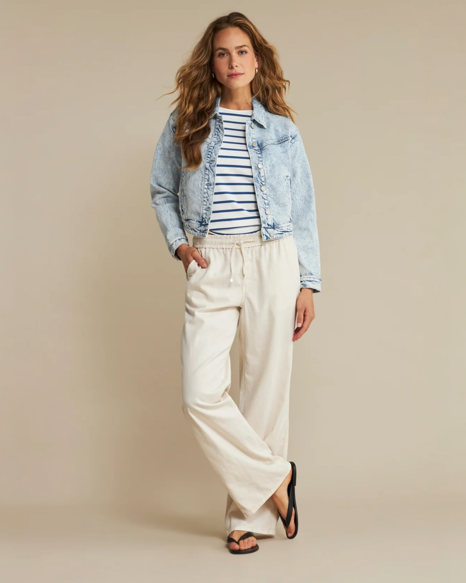 Red Button - Colette Cotton Linen Pants