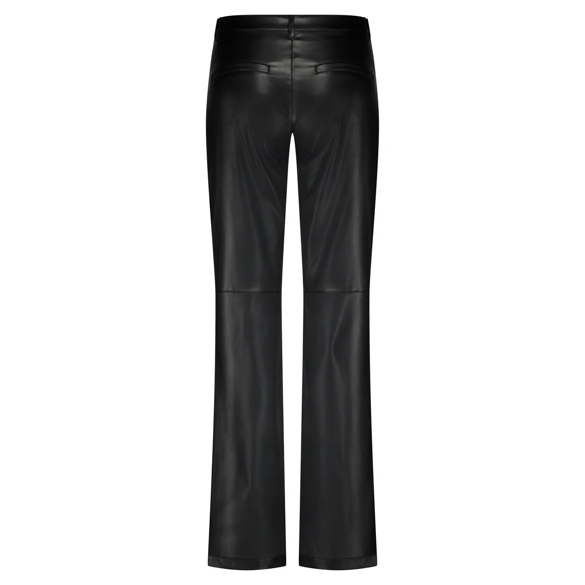 Red Button - Colette Faux Leather Trousers - Black