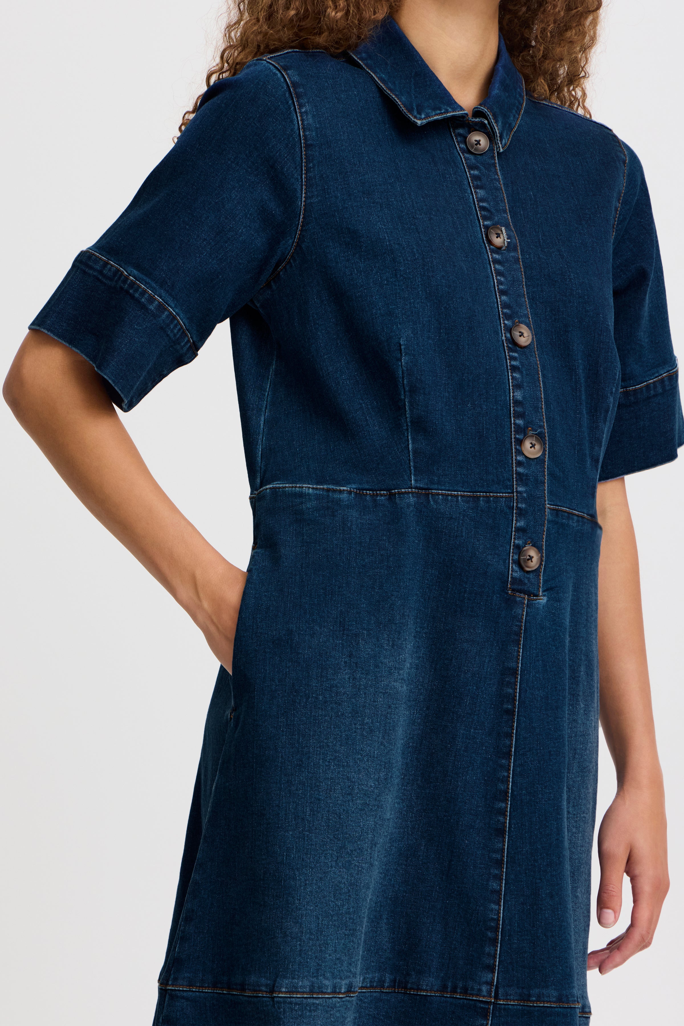 Pulz - Pzdeba Denim Dress - Medium Blue