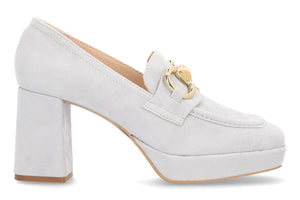 Alpe 5042 Heeled Loafer - Dove