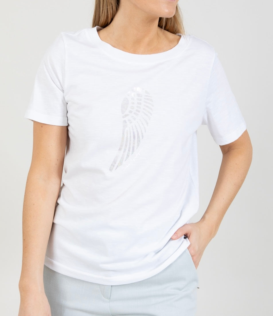 Coster Cophenhagen T-Shirt with Wing - White