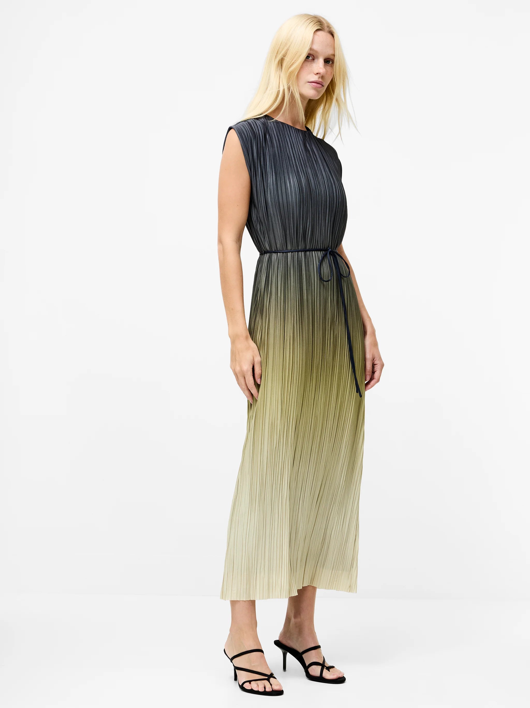 French Connection - Xena Pleated Ombre Midi Dress