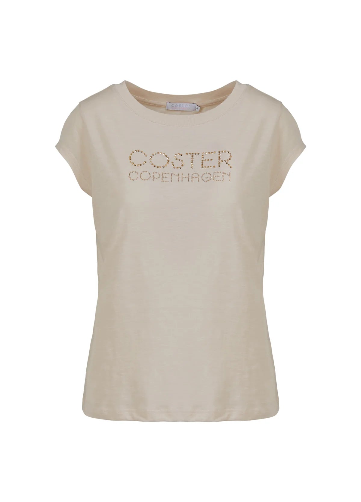 Coster Cophenhagen T-Shirt With Studs - Cream