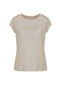 Coster Cophenhagen T-Shirt With Studs - Cream