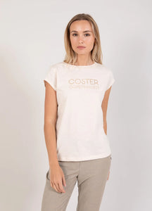 Coster Cophenhagen T-Shirt With Studs - Cream