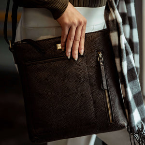 Assots London - Edith Pebble Grain Leather Crossbody bag