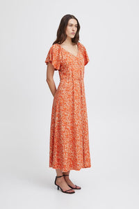 lchi Ihaya Dress - Coral Rose