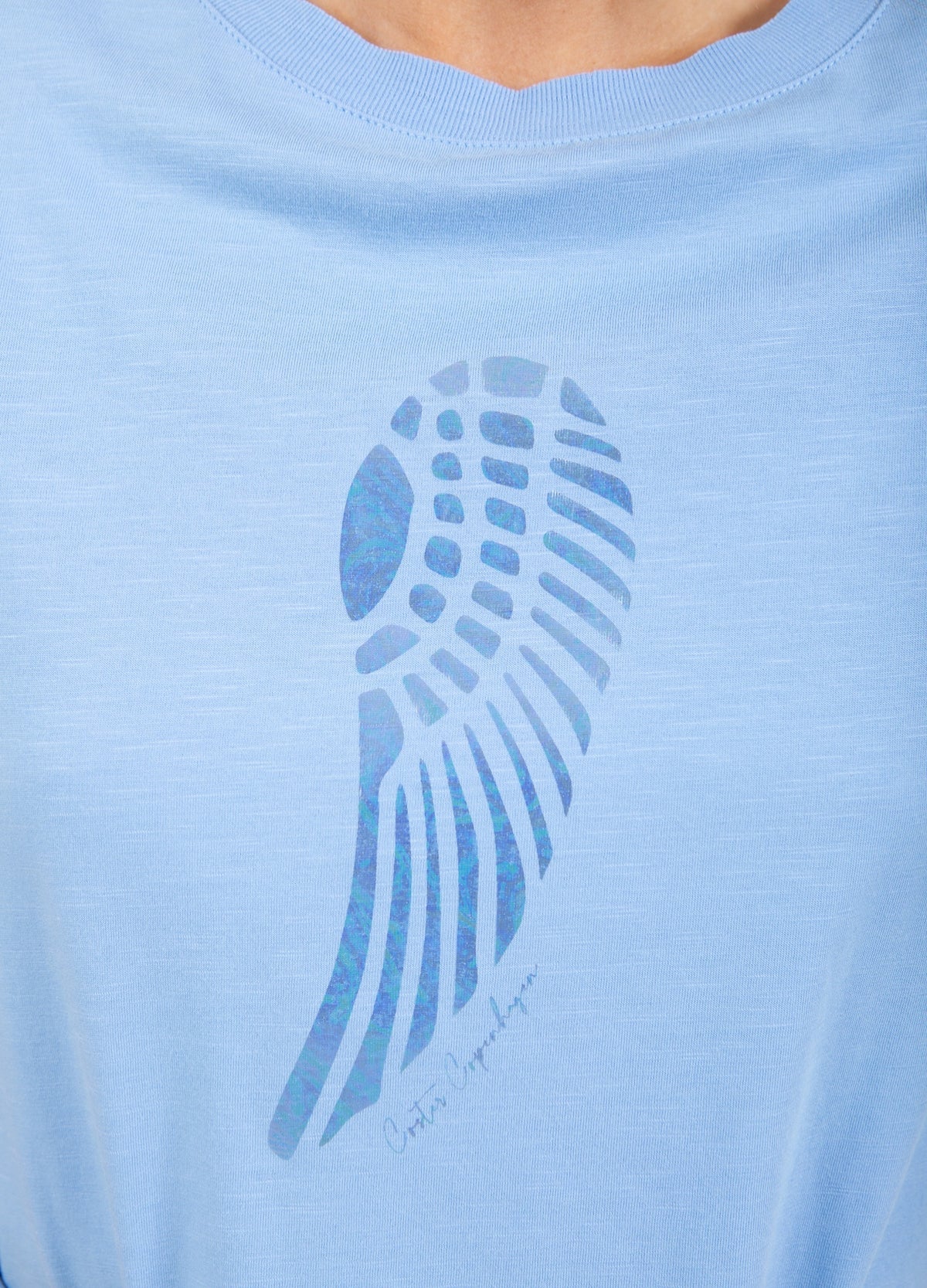 Coster Cophenhagen T-Shirt with Wing - Sky Blue