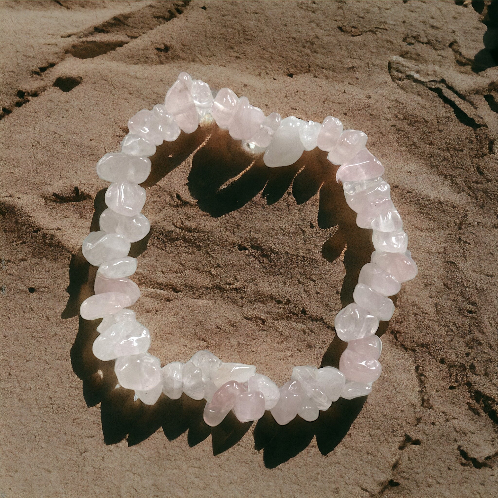 Natural Stone Bracelet - Pink Pearl