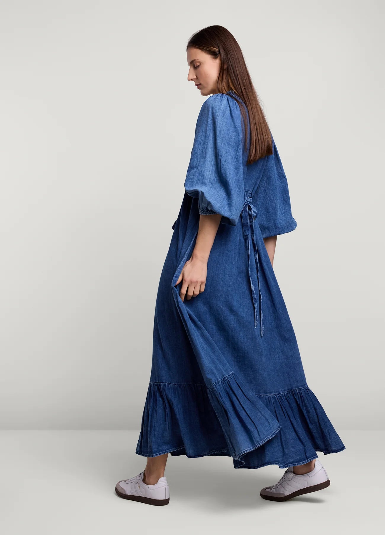 Summum Long Indigo Dress