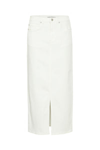 Fransa Frwinner Skirt - White Denim