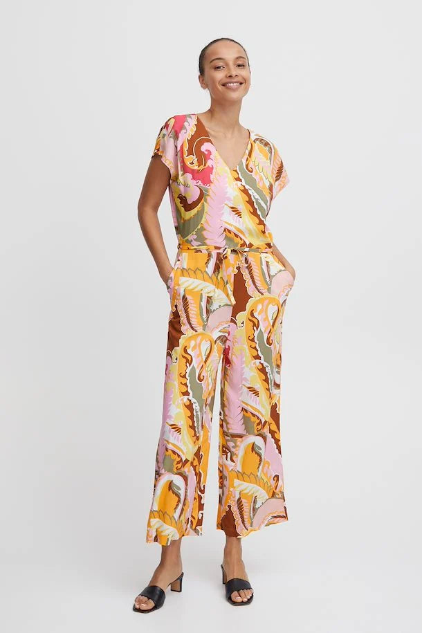 Byoung Bymmjoella Jumpsuit - Yellow Paisley