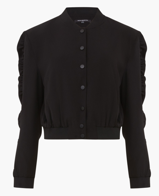 French Connection - Harrie Suiting Bomber Jacket - Black