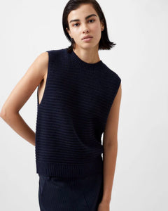 French Connection - Manda Open Knit Vest - Marine