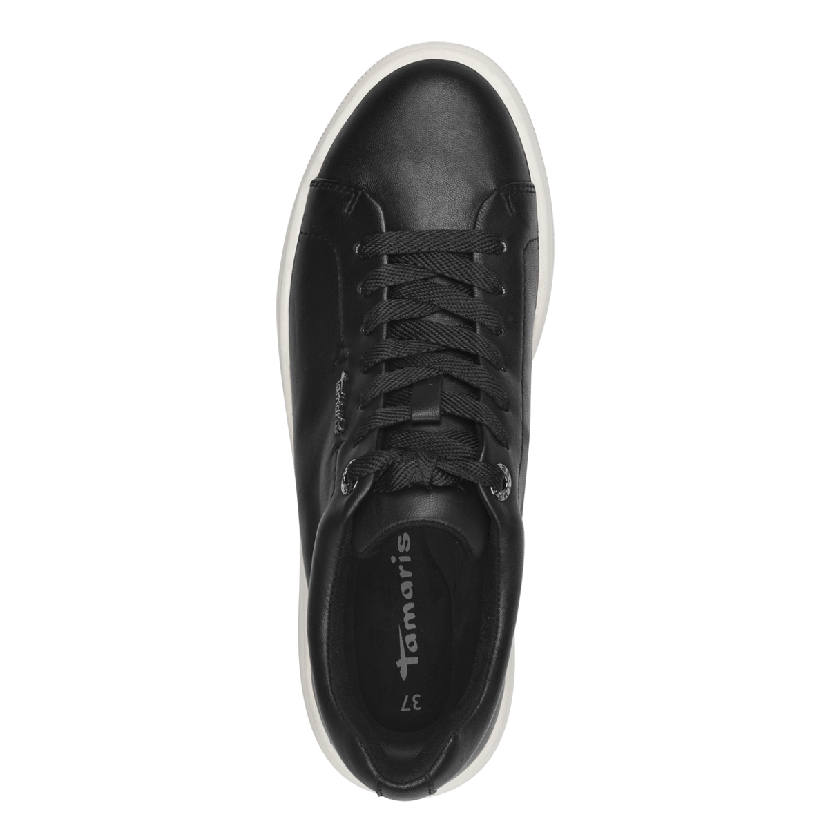 Tamarias - Leather Trainer - Black