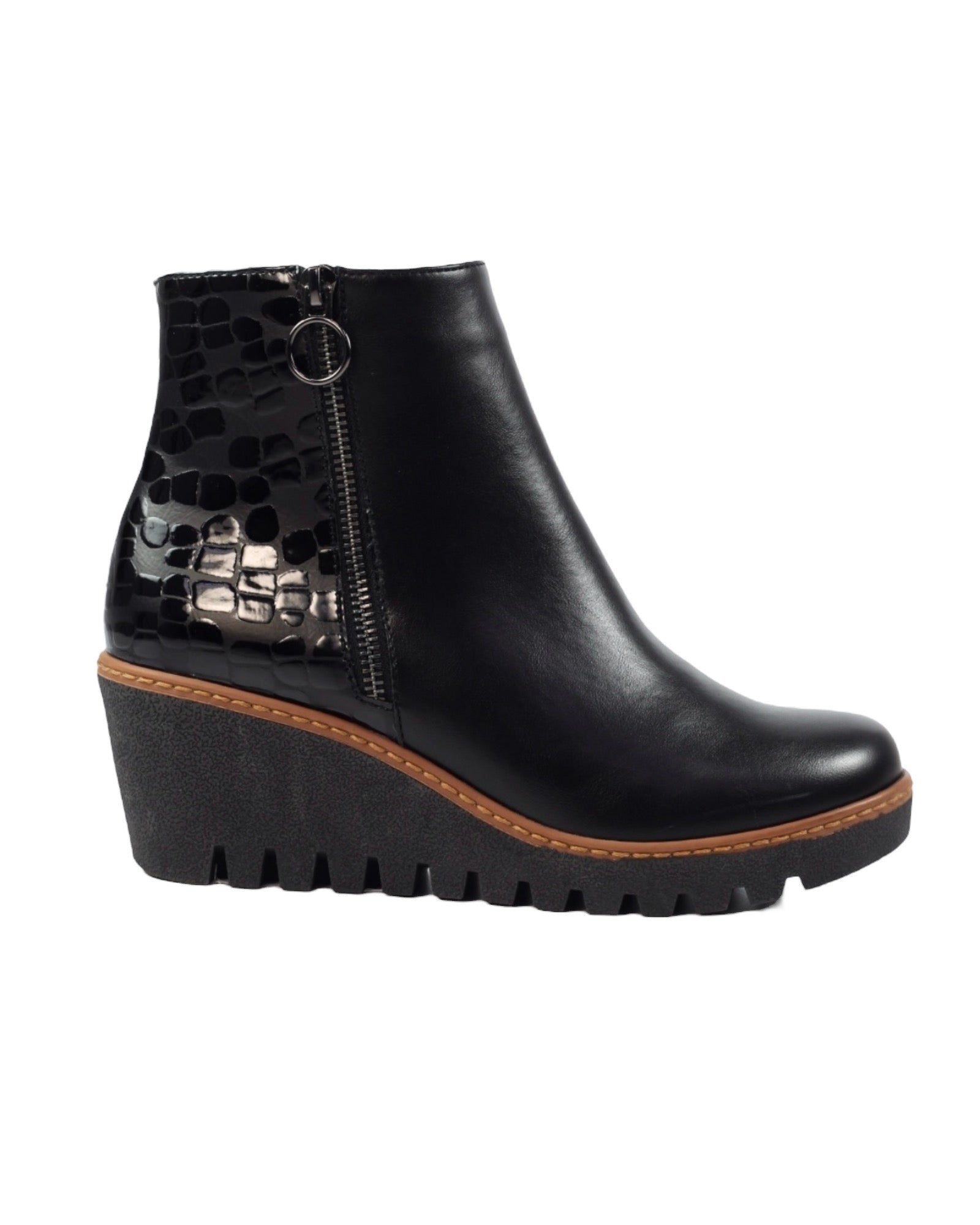 Lunar - Cathleen Wedge Boot - Black