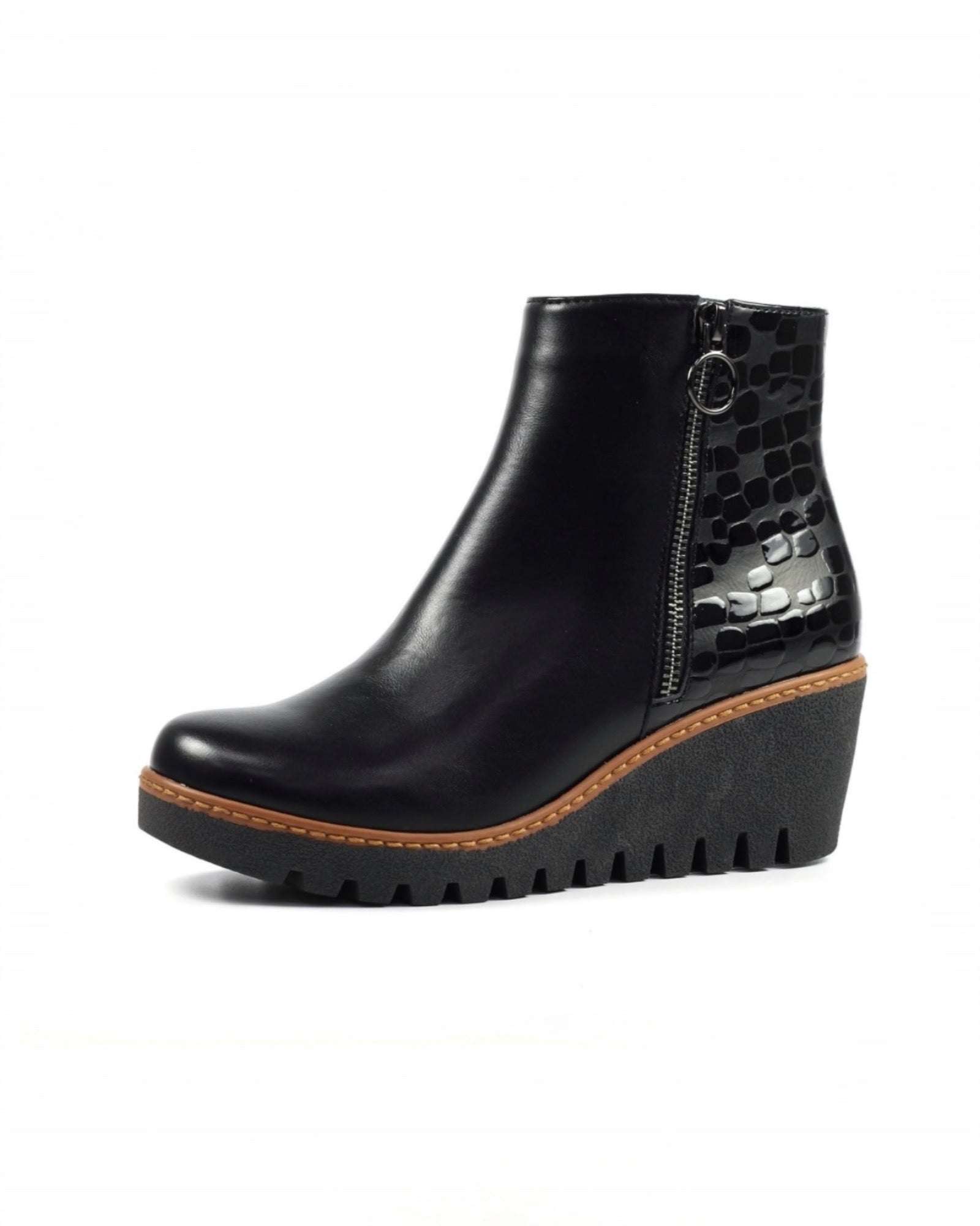 Lunar - Cathleen Wedge Boot - Black