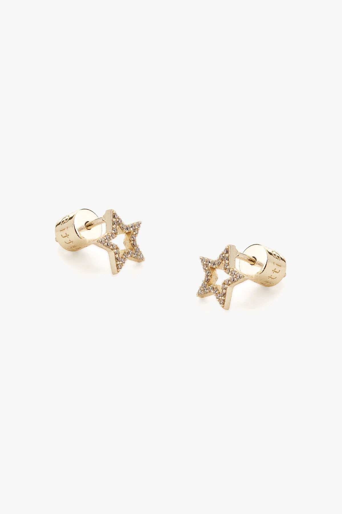 Tutti & Co - Pave Star Earrings - Gold