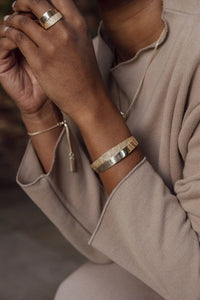 Tutti & Co - Reflect Bangle -Gold